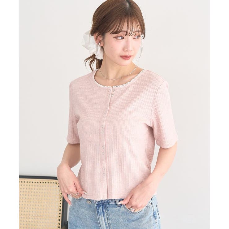 チェーンリブラメカットソー | earth music&ecology  | 詳細画像9 