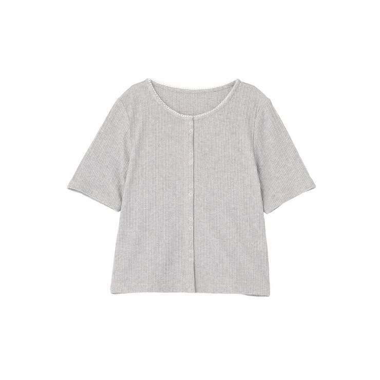 グレー | チェーンリブラメカットソー | earth music&ecology 