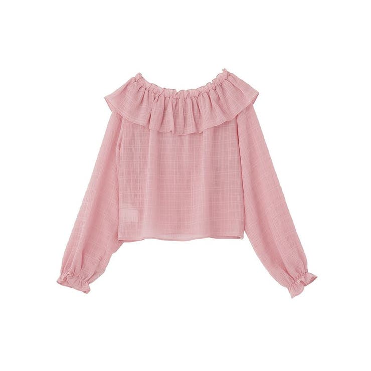 シアーチェック2wayオフショルブラウス | earth music&ecology  | 詳細画像26 