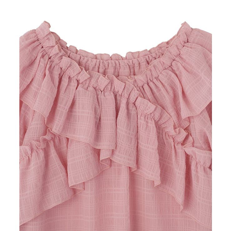 シアーチェック2wayオフショルブラウス | earth music&ecology  | 詳細画像27 