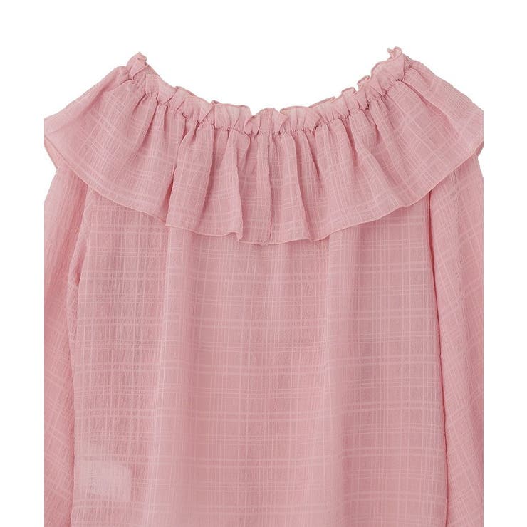 シアーチェック2wayオフショルブラウス | earth music&ecology  | 詳細画像31 