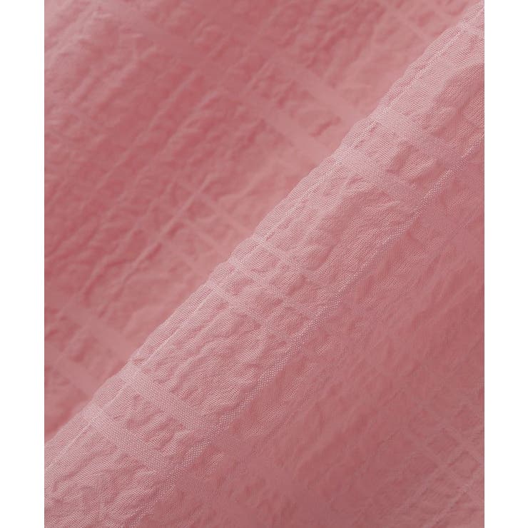 シアーチェック2wayオフショルブラウス | earth music&ecology  | 詳細画像34 