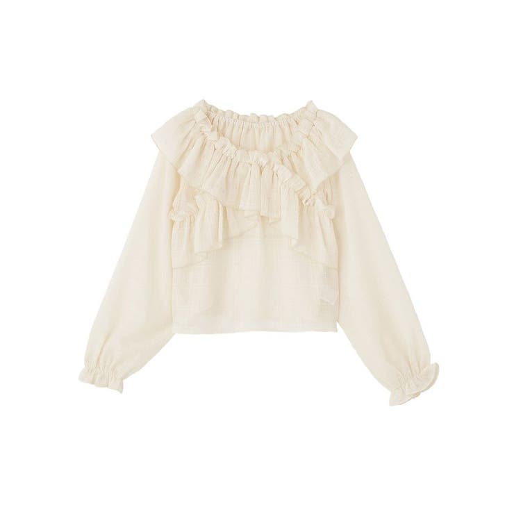 シアーチェック2wayオフショルブラウス | earth music&ecology  | 詳細画像36 