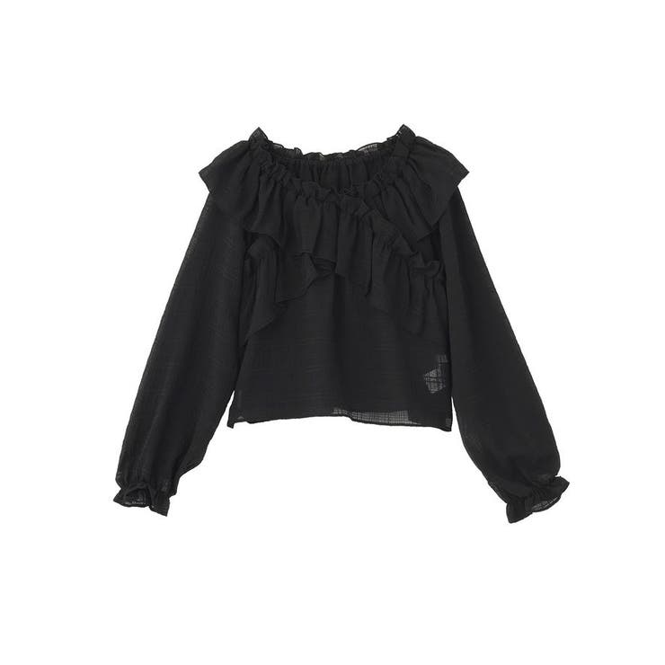 シアーチェック2wayオフショルブラウス | earth music&ecology  | 詳細画像37 