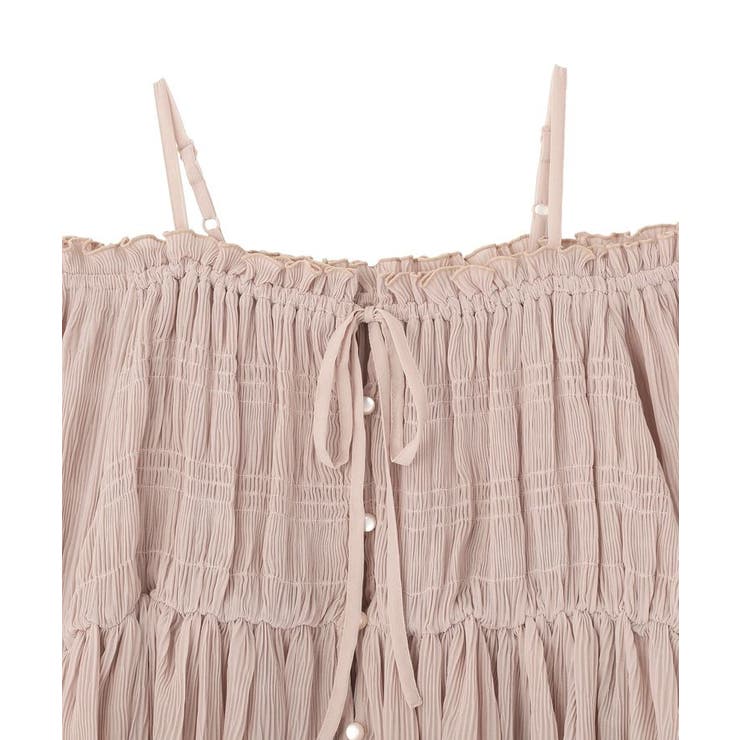 シャーリングフリルオフショルブラウス | earth music&ecology  | 詳細画像23 