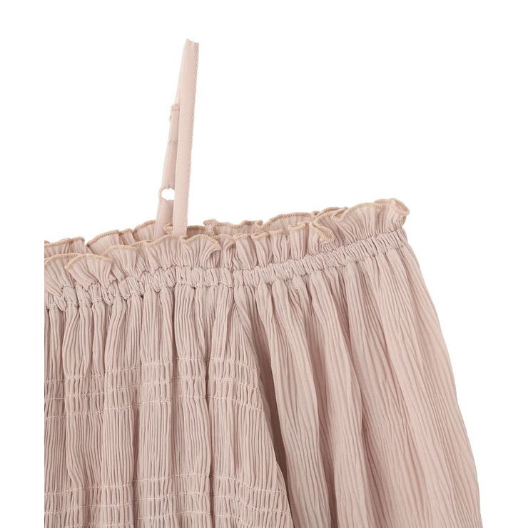 シャーリングフリルオフショルブラウス | earth music&ecology  | 詳細画像24 