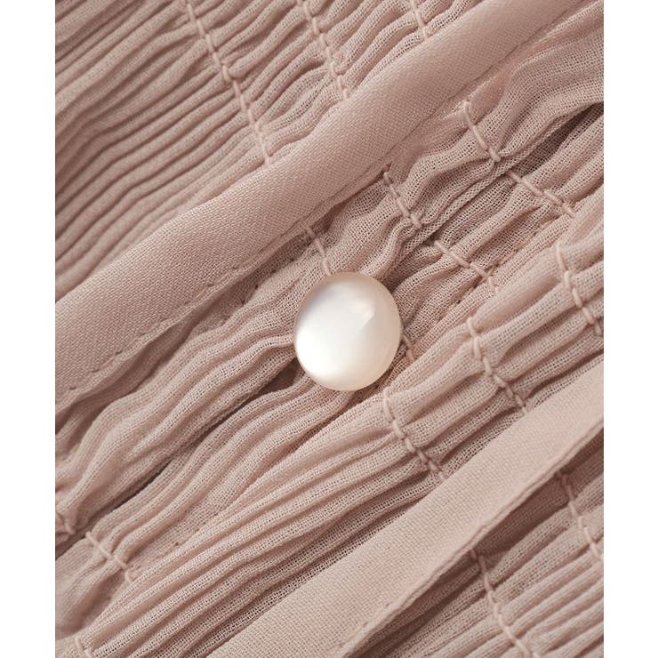 シャーリングフリルオフショルブラウス | earth music&ecology  | 詳細画像25 