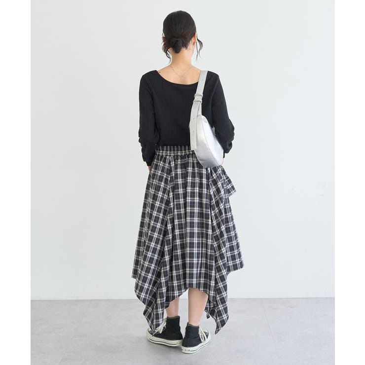 イレヘムチェックシャツライクスカート | earth music&ecology  | 詳細画像16 