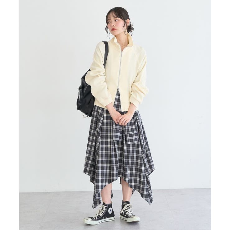 イレヘムチェックシャツライクスカート | earth music&ecology  | 詳細画像17 
