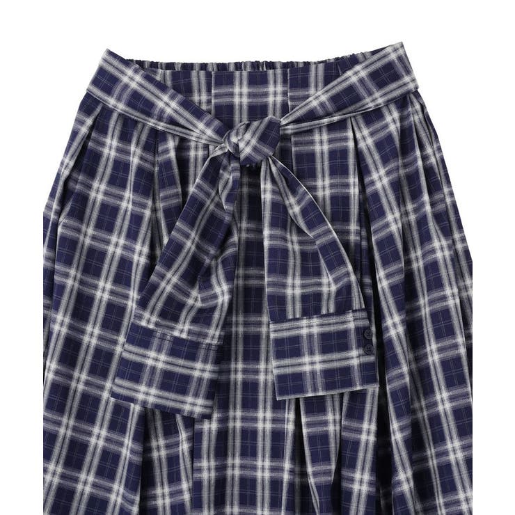 イレヘムチェックシャツライクスカート | earth music&ecology  | 詳細画像24 