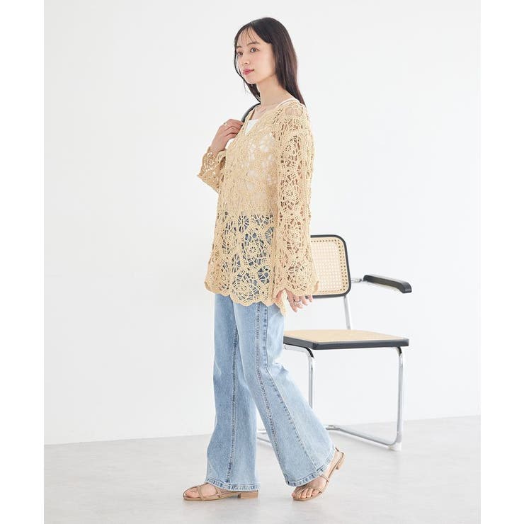 クロシェ風プルオーバー | earth music&ecology  | 詳細画像7 