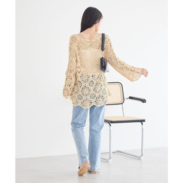 クロシェ風プルオーバー | earth music&ecology  | 詳細画像8 