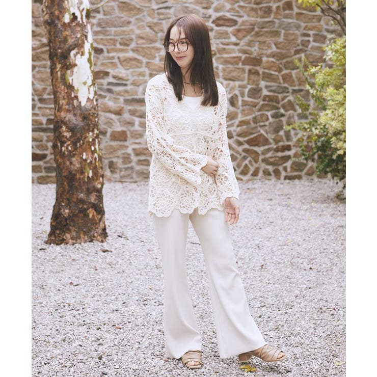 クロシェ風プルオーバー | earth music&ecology  | 詳細画像15 