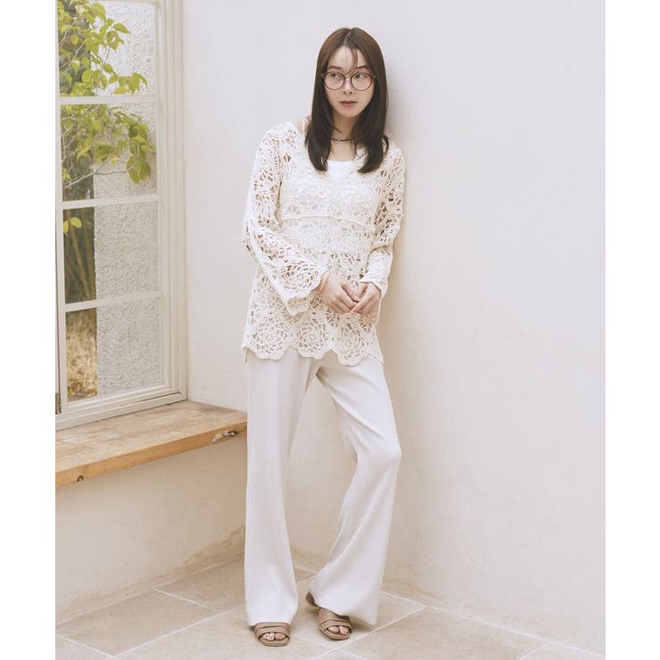 クロシェ風プルオーバー | earth music&ecology  | 詳細画像17 