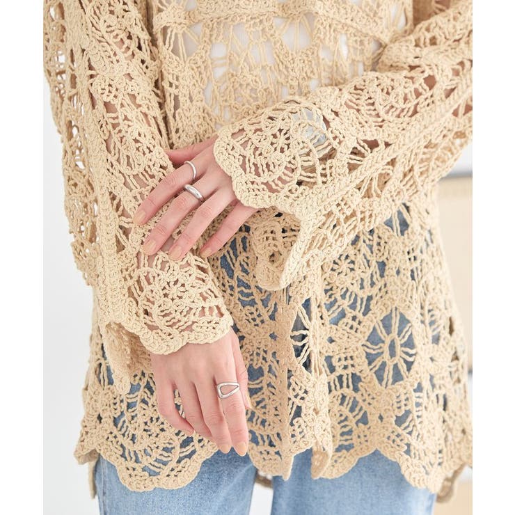 クロシェ風プルオーバー | earth music&ecology  | 詳細画像20 