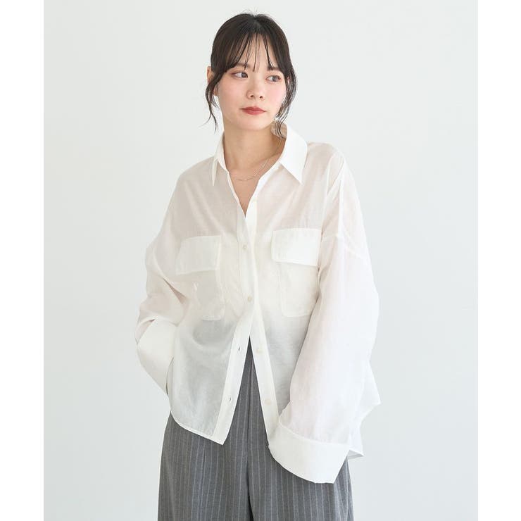 Wポケットシャツ | earth music&ecology  | 詳細画像13 