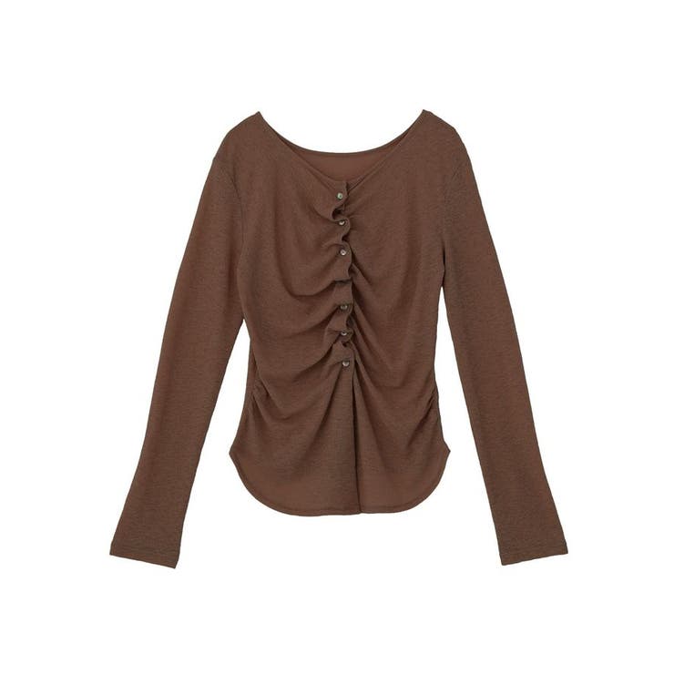 シアーワッフルタックボタントップス | earth music&ecology  | 詳細画像33 