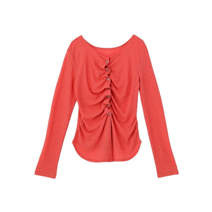 シアーワッフルタックボタントップス | earth music&ecology  | 詳細画像32 