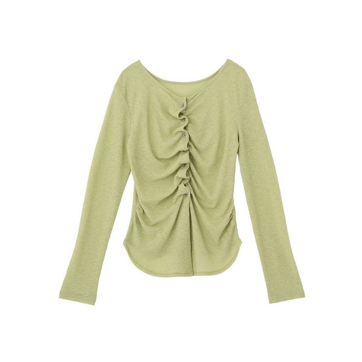 シアーワッフルタックボタントップス | earth music&ecology  | 詳細画像23 