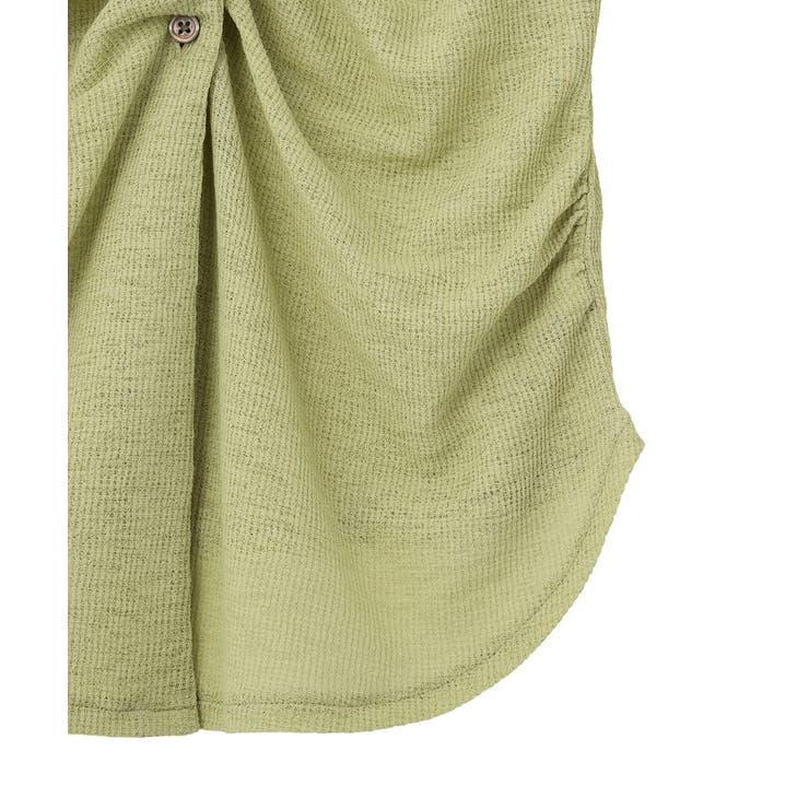 シアーワッフルタックボタントップス | earth music&ecology  | 詳細画像27 