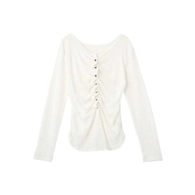 シアーワッフルタックボタントップス | earth music&ecology  | 詳細画像31 