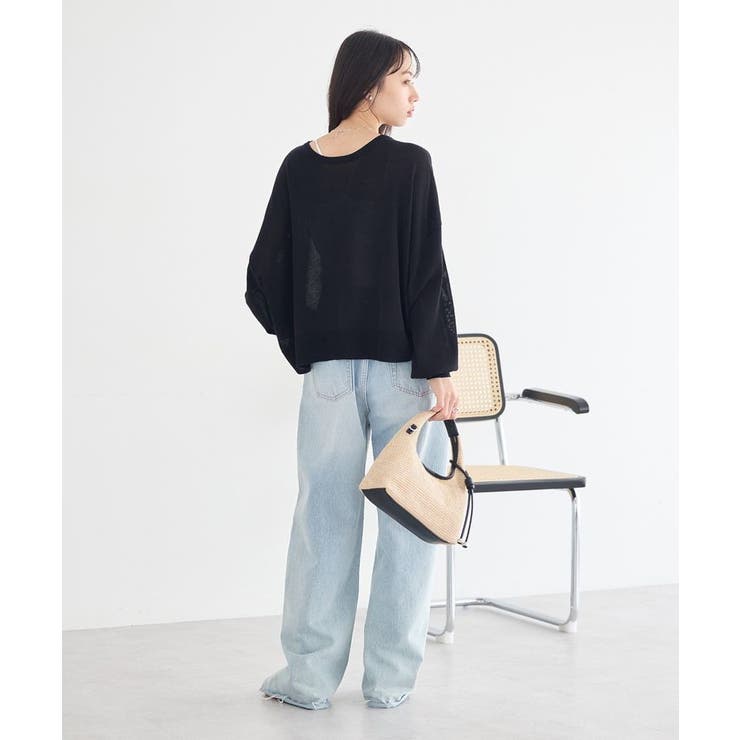 レーストリムシアーニットカーディガン | earth music&ecology  | 詳細画像10 