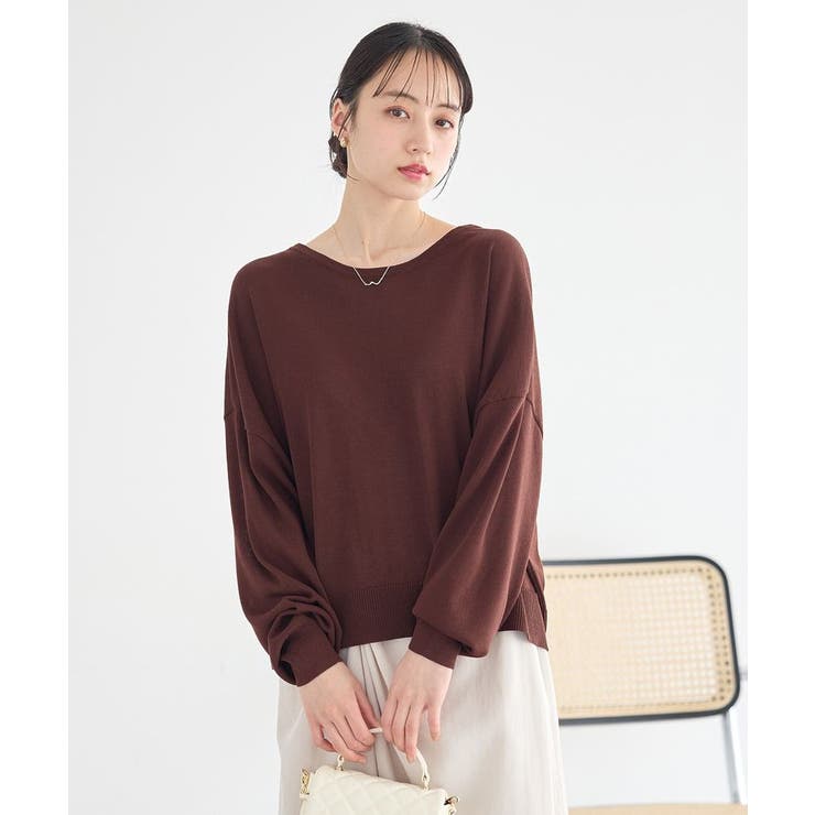 レーストリムシアーニットカーディガン | earth music&ecology  | 詳細画像16 