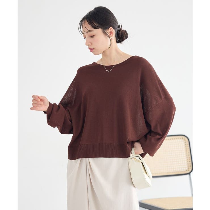 レーストリムシアーニットカーディガン | earth music&ecology  | 詳細画像17 