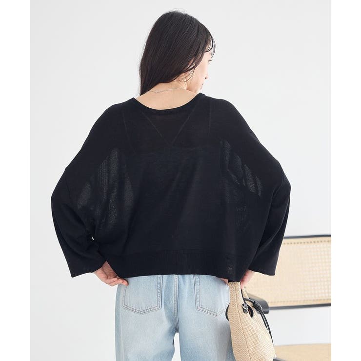 レーストリムシアーニットカーディガン | earth music&ecology  | 詳細画像7 