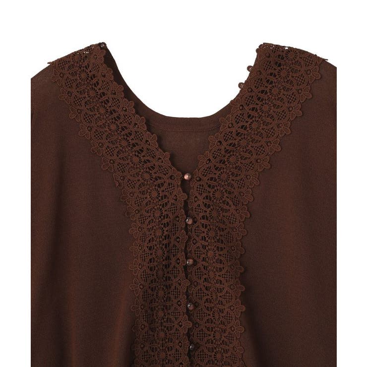 レーストリムシアーニットカーディガン | earth music&ecology  | 詳細画像21 