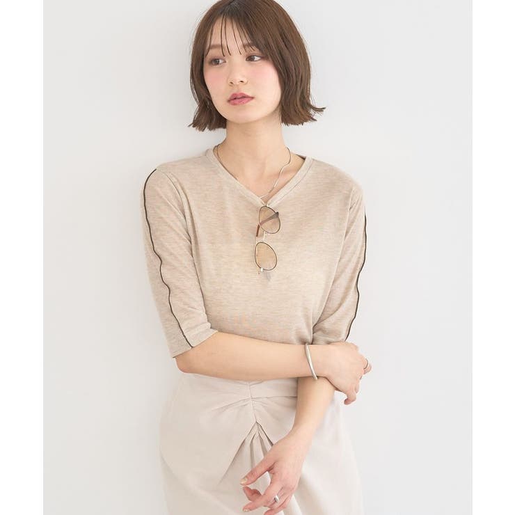 ベージュ | ハイショクメロートップス | earth music&ecology 