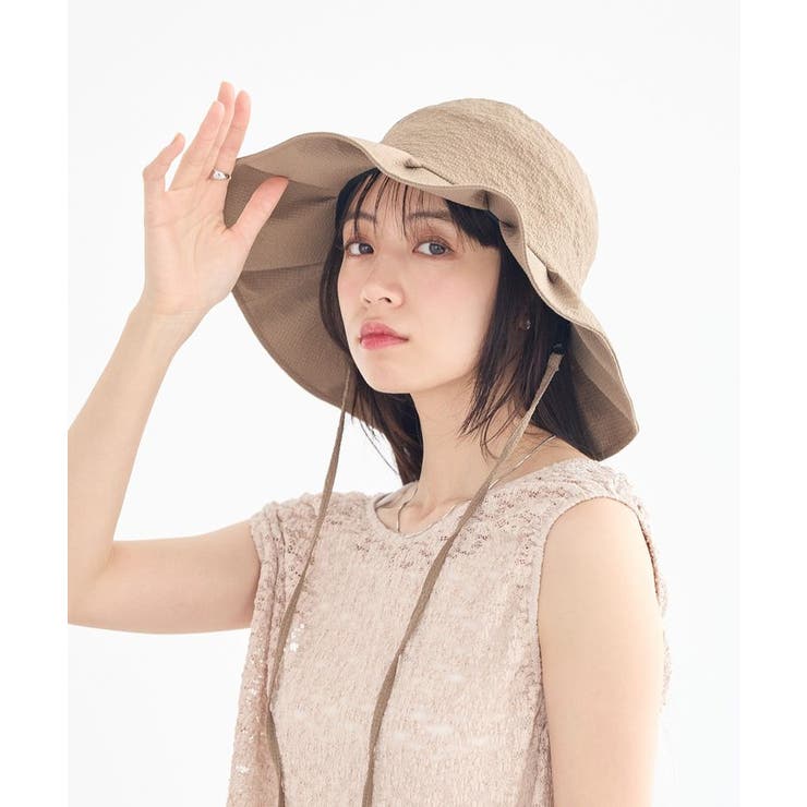 モカ | 【UVカット】タックハット | earth music&ecology 