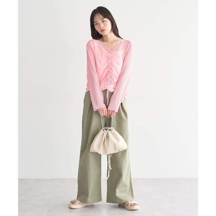 フロントドロストシアープルオーバー | earth music&ecology  | 詳細画像14 