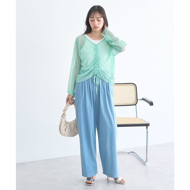 フロントドロストシアープルオーバー | earth music&ecology  | 詳細画像8 