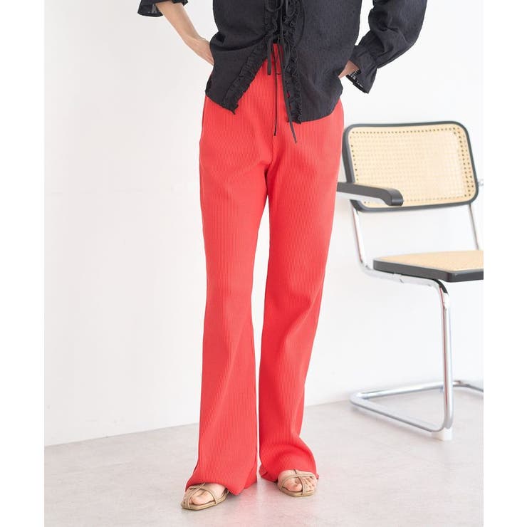 セルフカットリブフレアパンツ | earth music&ecology  | 詳細画像18 