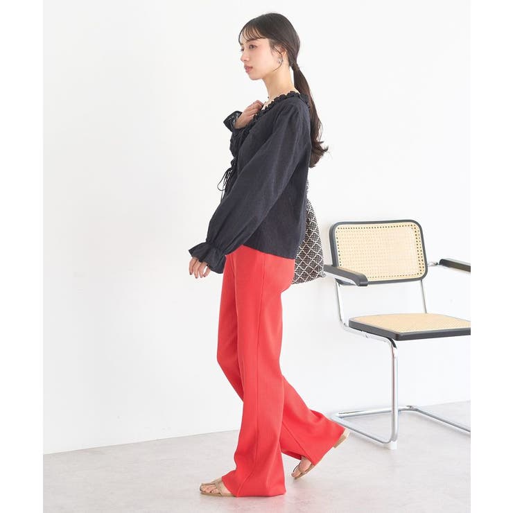 セルフカットリブフレアパンツ | earth music&ecology  | 詳細画像20 