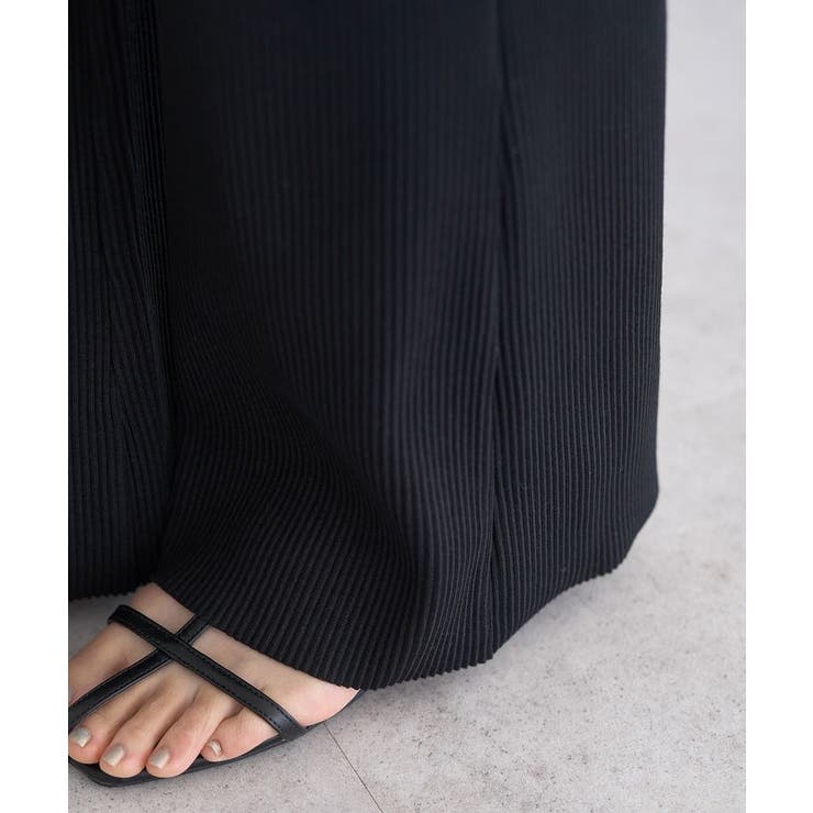 セルフカットリブフレアパンツ | earth music&ecology  | 詳細画像26 