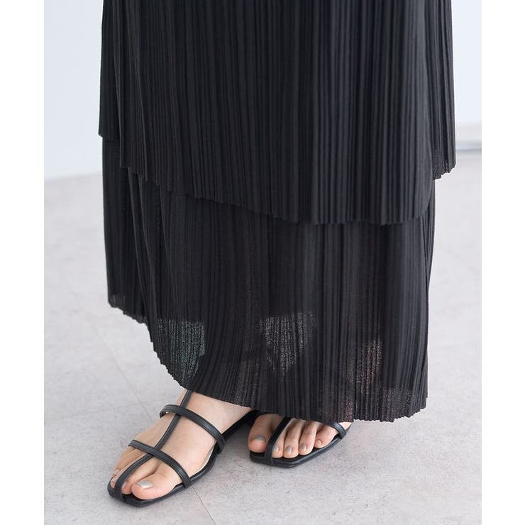 プリーツレイヤードライクスカート | earth music&ecology  | 詳細画像15 