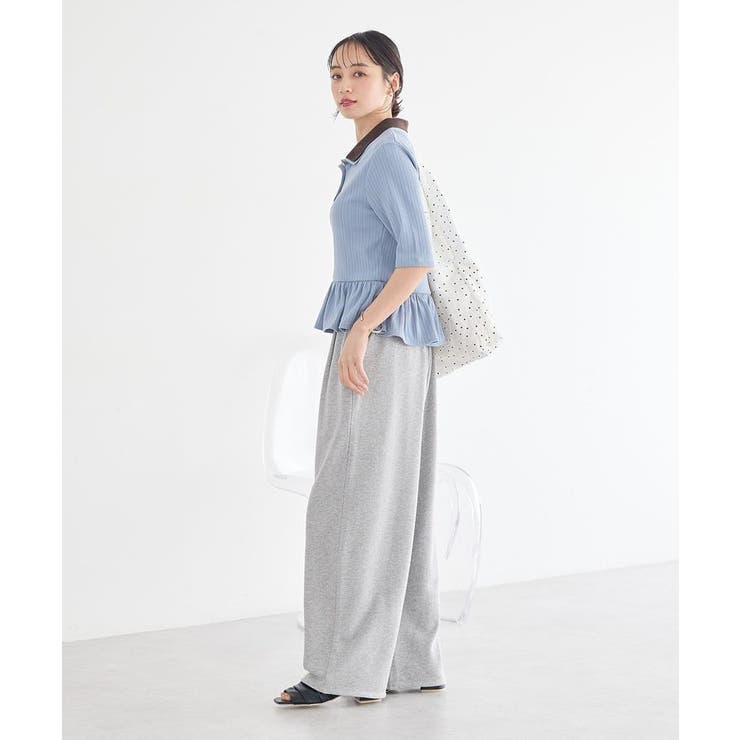 ダブル衿ペプラムプルオーバー | earth music&ecology  | 詳細画像5 