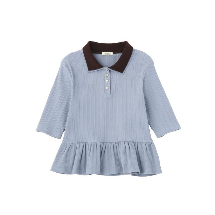 ダブル衿ペプラムプルオーバー | earth music&ecology  | 詳細画像22 