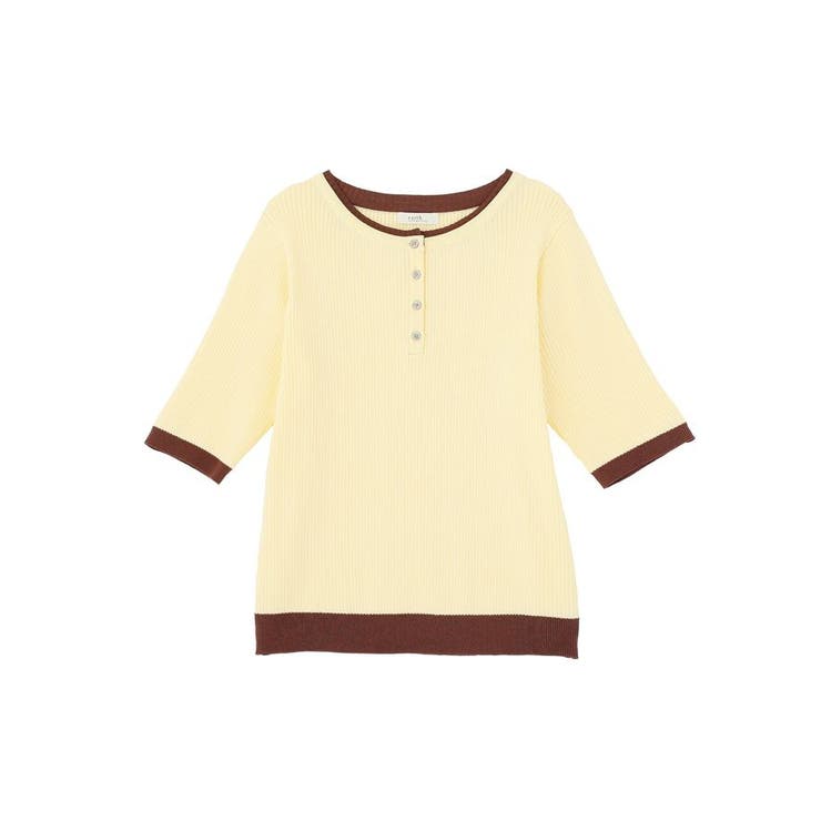 ヘンリーネック半袖ニットプルオーバー | earth music&ecology  | 詳細画像39 