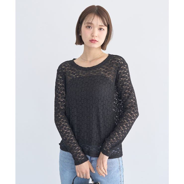 SET2点カットレースプルオーバー＋ビスチェ | earth music&ecology  | 詳細画像8 