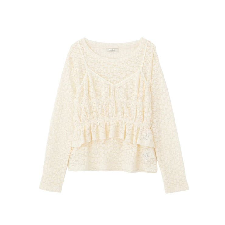 SET2点カットレースプルオーバー＋ビスチェ | earth music&ecology  | 詳細画像31 