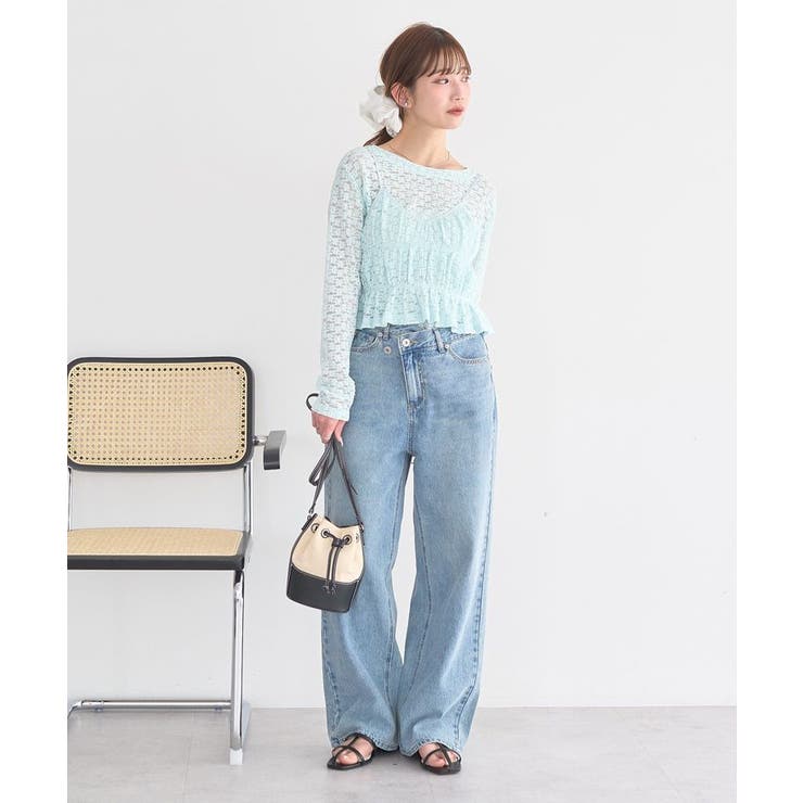 SET2点カットレースプルオーバー＋ビスチェ | earth music&ecology  | 詳細画像10 