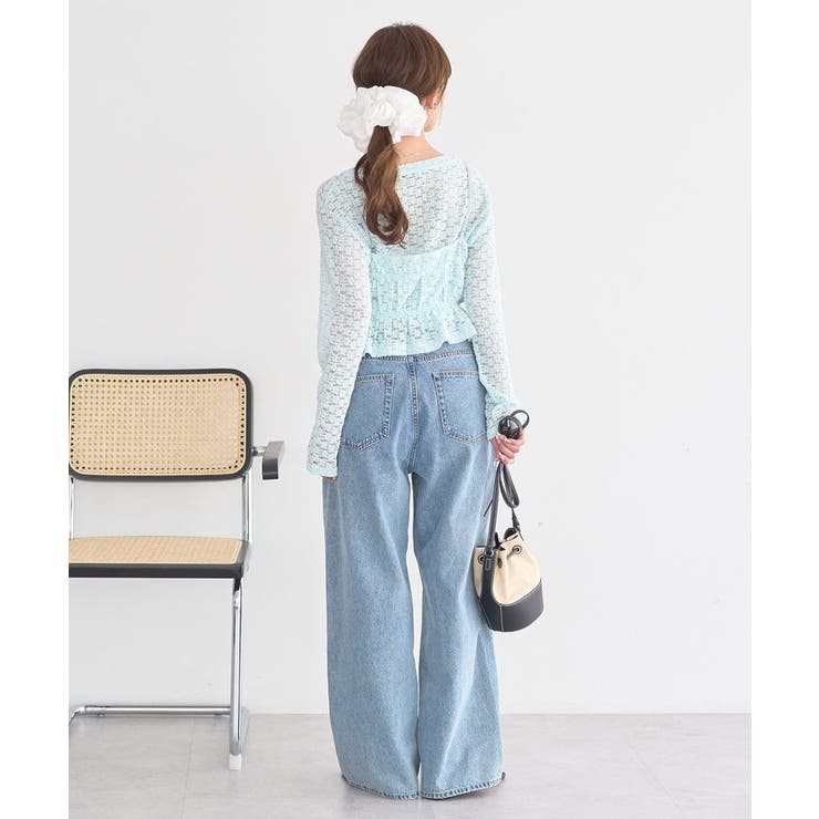 SET2点カットレースプルオーバー＋ビスチェ | earth music&ecology  | 詳細画像12 