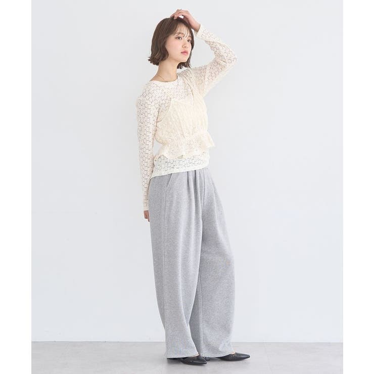 SET2点カットレースプルオーバー＋ビスチェ | earth music&ecology  | 詳細画像15 