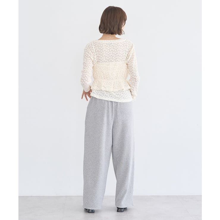 SET2点カットレースプルオーバー＋ビスチェ | earth music&ecology  | 詳細画像16 