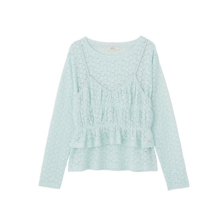 SET2点カットレースプルオーバー＋ビスチェ | earth music&ecology  | 詳細画像20 