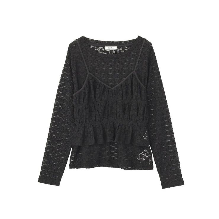 SET2点カットレースプルオーバー＋ビスチェ | earth music&ecology  | 詳細画像32 