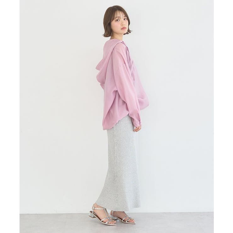 サイドメローリブニットスカート | earth music&ecology  | 詳細画像11 